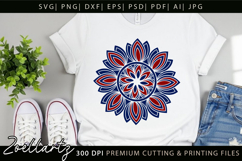 Floral Mandala SVG Cut Files Flower Mandala Illustration Product Image 6
