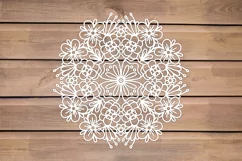 floral mandala svg