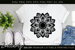 Floral Mandala SVG Cut Files Flower Mandala Illustration Product Image 3
