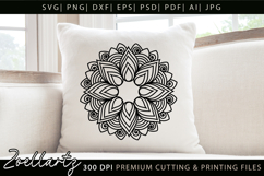 Floral Mandala SVG Cut Files Flower Mandala Illustration Product Image 5