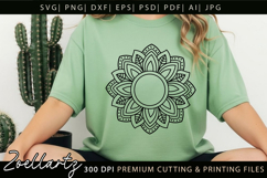 Floral Mandala SVG Cut Files Flower Mandala Illustration Product Image 5