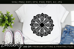 Floral Mandala SVG Cut Files Flower Mandala Illustration Product Image 5