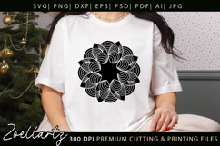 Floral Mandala SVG Cut Files Flower Mandala Illustration Product Image 6