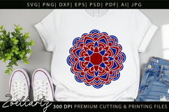 Floral Mandala SVG Cut Files Flower Mandala Illustration Product Image 2