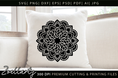 Floral Mandala SVG Cut Files Flower Mandala Illustration Product Image 2