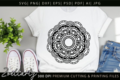 Floral Mandala SVG Cut Files Flower Mandala Illustration Product Image 3