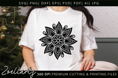 Floral Mandala SVG Cut Files Flower Mandala Illustration Product Image 5