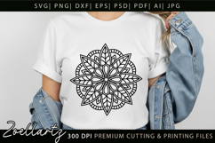 Floral Mandala SVG Cut Files Flower Mandala Illustration Product Image 5