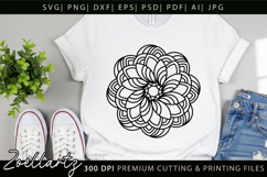 Floral Mandala SVG Cut Files Flower Mandala Illustration Product Image 6