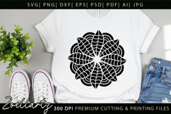 Floral Mandala SVG Cut Files Flower Mandala Illustration Product Image 3