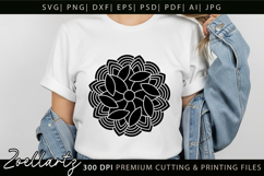 Floral Mandala SVG Cut Files Flower Mandala Illustration Product Image 5