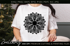 Flower Mandala SVG Cut Files Floral Mandala Illustration Product Image 3