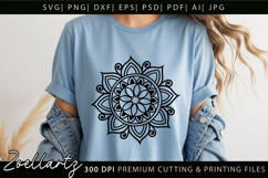 Lotus Mandala SVG Cut Files Floral Mandala Illustration Product Image 3