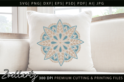 Floral Mandala SVG Cut Files Flower Mandala Illustration Product Image 2
