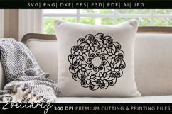 Floral Mandala SVG Cut Files Flower Mandala Illustration Product Image 2