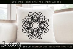 Floral Mandala SVG Cut Files Flower Mandala Illustration Product Image 1