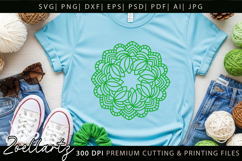 Floral Mandala SVG Cut Files Flower Mandala Illustration Product Image 4