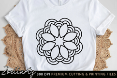 Floral Mandala SVG Cut File for T-shirt Mug Pillow Design Product Image 3