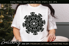 Floral Mandala SVG Cut Files Flower Mandala Illustration Product Image 6