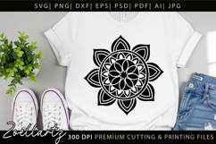 Floral Mandala SVG Cut Files Flower Mandala Illustration Product Image 5
