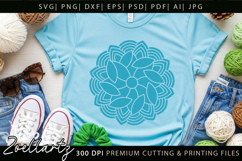 Floral Mandala SVG Cut Files Flower Mandala Illustration Product Image 6