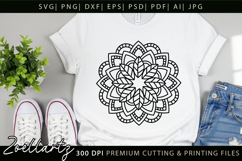 Floral Mandala SVG Cut Files Flower Mandala Illustration Product Image 6