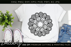 Floral Mandala SVG Cut Files Flower Mandala Illustration Product Image 3