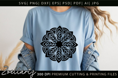 Floral Mandala SVG Cut Files Flower Mandala Illustration Product Image 6
