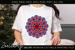 Floral Mandala SVG Cut Files Flower Mandala Illustration Product Image 4