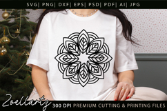 Floral Mandala SVG Cut Files Flower Mandala Illustration Product Image 5