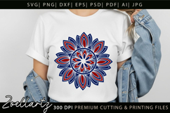 Floral Mandala SVG Cut Files Flower Mandala Illustration Product Image 5