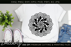 Floral Mandala SVG Cut Files Flower Mandala Illustration Product Image 5