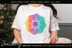 Floral Mandala SVG Cut Files Flower Mandala Illustration Product Image 3