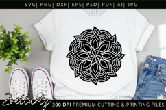 Floral Mandala SVG Cut Files Flower Mandala Illustration Product Image 4