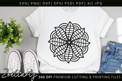 Floral Mandala SVG Cut Files Flower Mandala Illustration Product Image 6