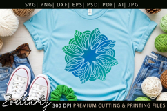 Floral Mandala SVG Cut Files Flower Mandala Illustration Product Image 7