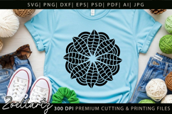 Floral Mandala SVG Cut Files Flower Mandala Illustration Product Image 4
