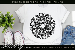 Floral Mandala SVG Cut Files Flower Mandala Illustration Product Image 3