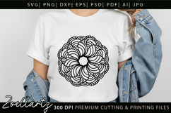Floral Mandala SVG Cut Files Flower Mandala Illustration Product Image 2