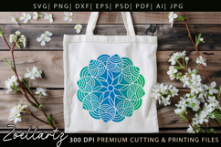 Floral Mandala SVG Cut Files Flower Mandala Silhouette SVG Product Image 7