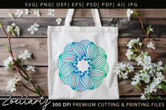 Floral Mandala SVG Cut Files Flower Mandala Illustration Product Image 6
