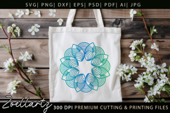 Floral Mandala SVG Cut Files Flower Mandala Illustration Product Image 5