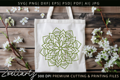 Floral Mandala SVG Cut Files Flower Mandala Illustration Product Image 2