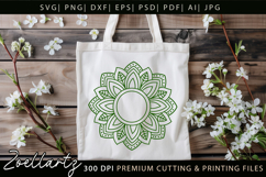 Floral Mandala SVG Cut Files Flower Mandala Illustration Product Image 8