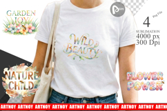 Floral Meadow Bee Quotes Sublimation Product Image 1