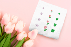 Flowers and Plants Micro Embroidery Trio