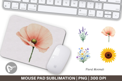 Mouse Pad Minimalist Florals Product Image 1