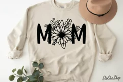 Mothers Day Svg, Mom Daisy Floral Svg, Mom Svg Shirt. Product Image 2
