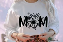 Mothers Day Svg, Mom Daisy Floral Svg, Mom Svg Shirt. Product Image 3