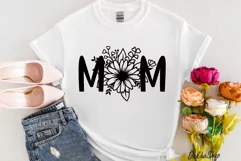 Mothers Day Svg, Mom Daisy Floral Svg, Mom Svg Shirt. Product Image 4